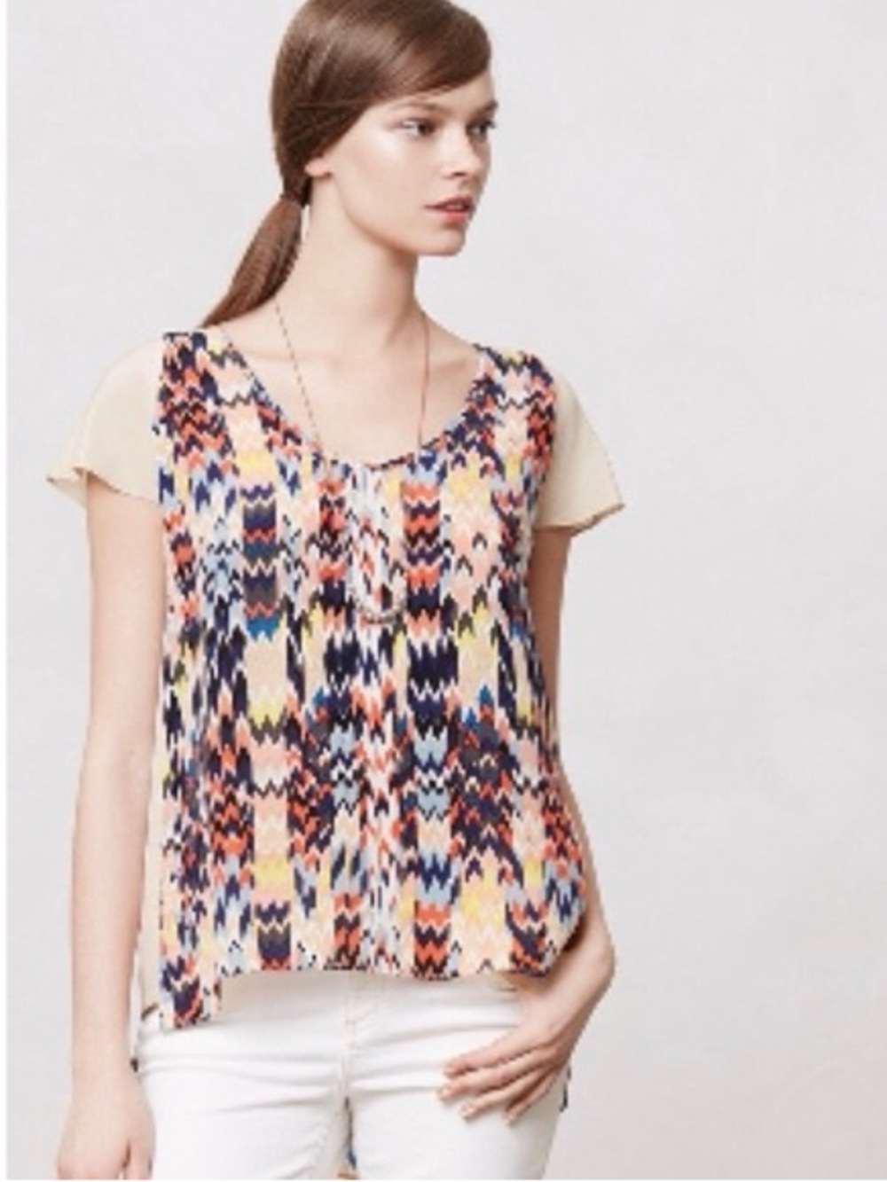 Anthropologie Maeve Multicolor Blouse